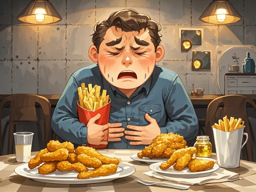 经常吃油炸食品容易引发哪些不适