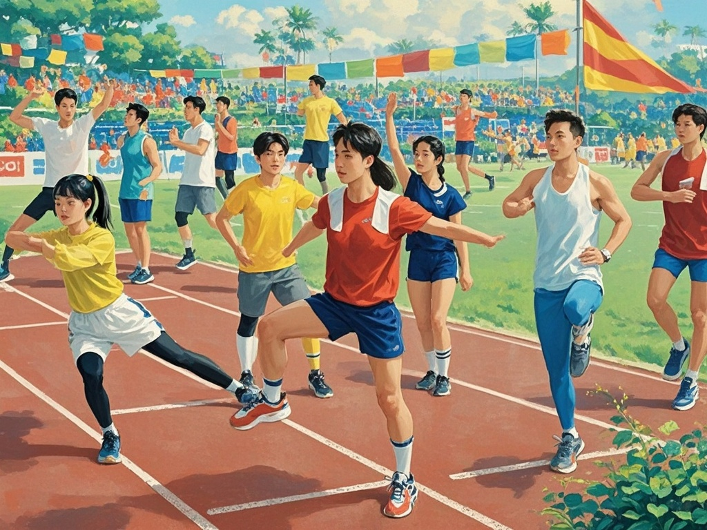 运动会前怎么进行热身才能有效减少受伤风险