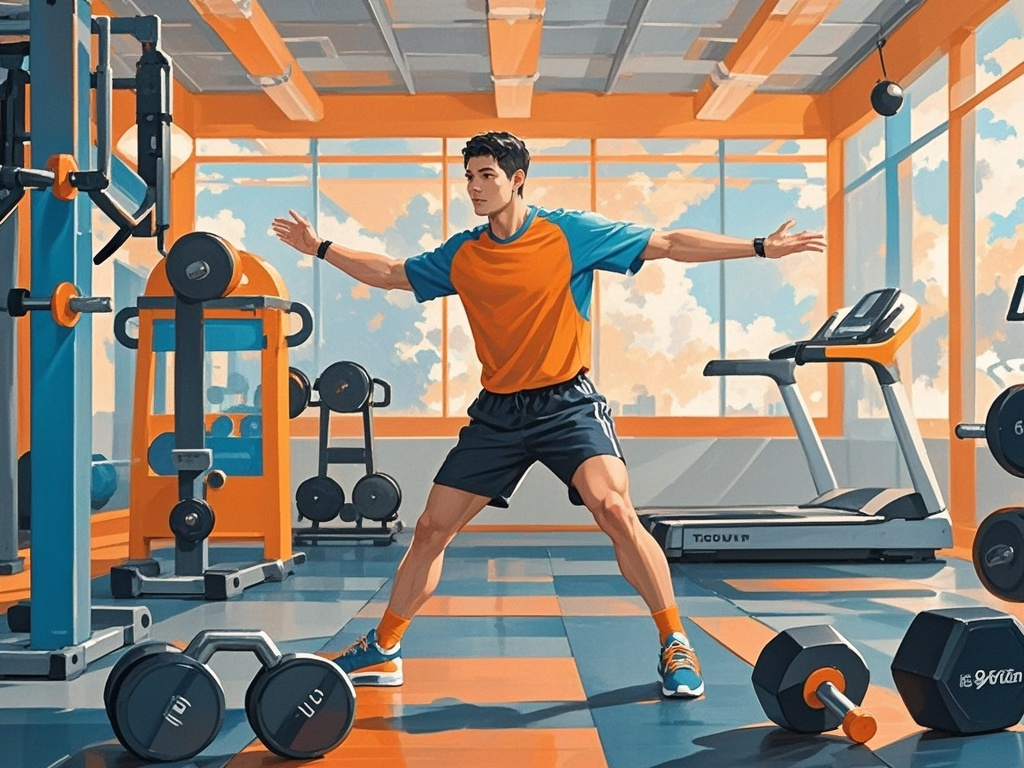 在健身房怎样做可以快速热身