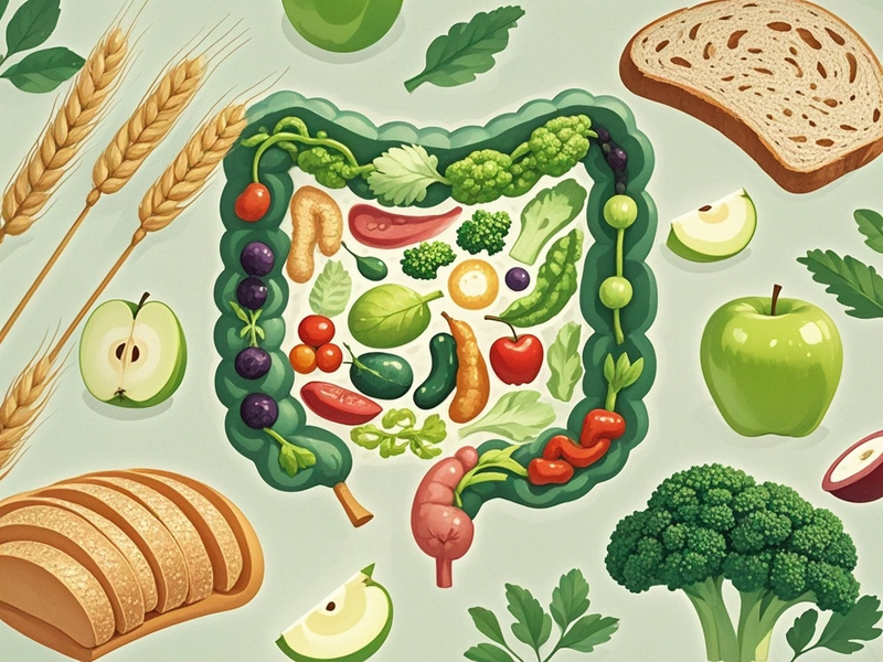 食物中的膳食纤维对肠道功能有什么好处
