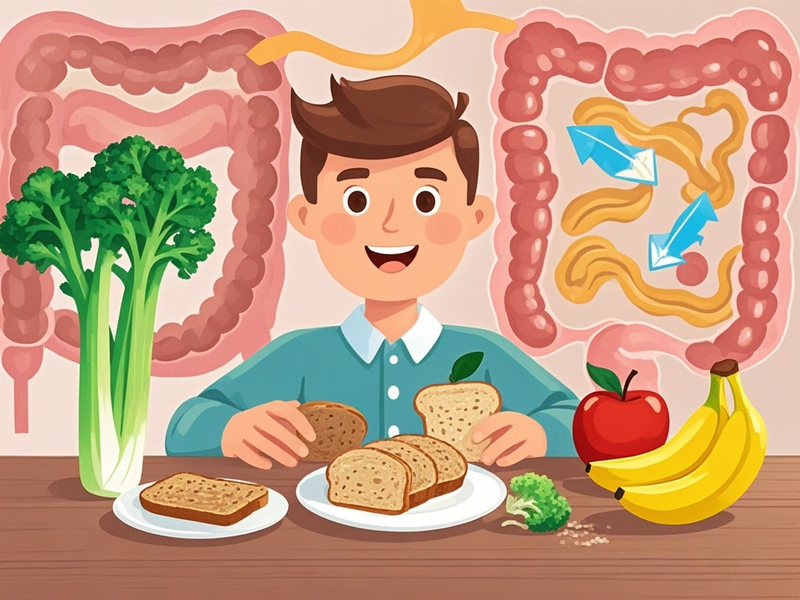 多摄入纤维类食物可促进肠道蠕动