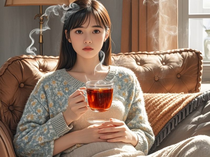 女性生理期腹痛可以喝红糖水来舒缓