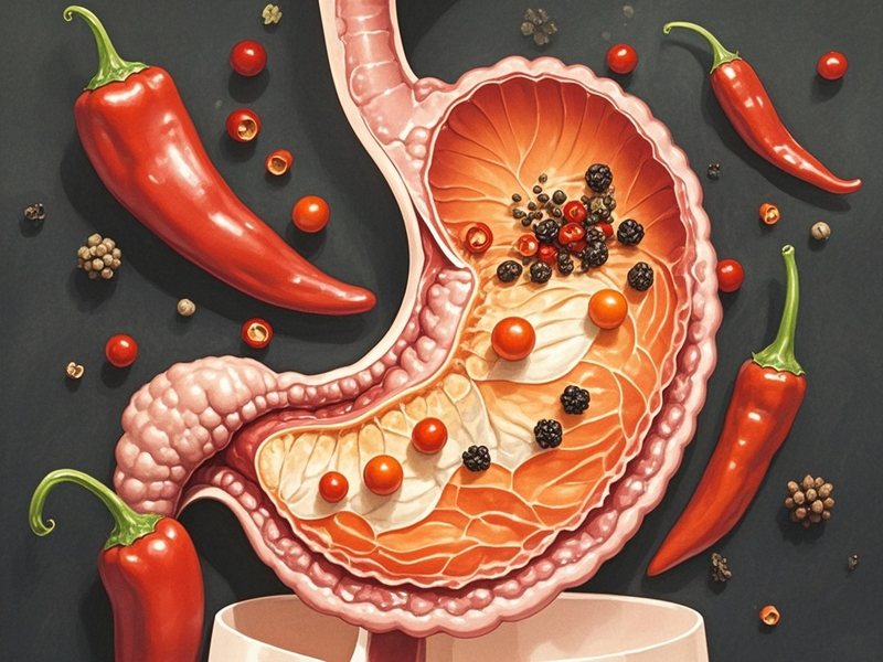 经常食用辛辣食物对胃部有什么影响