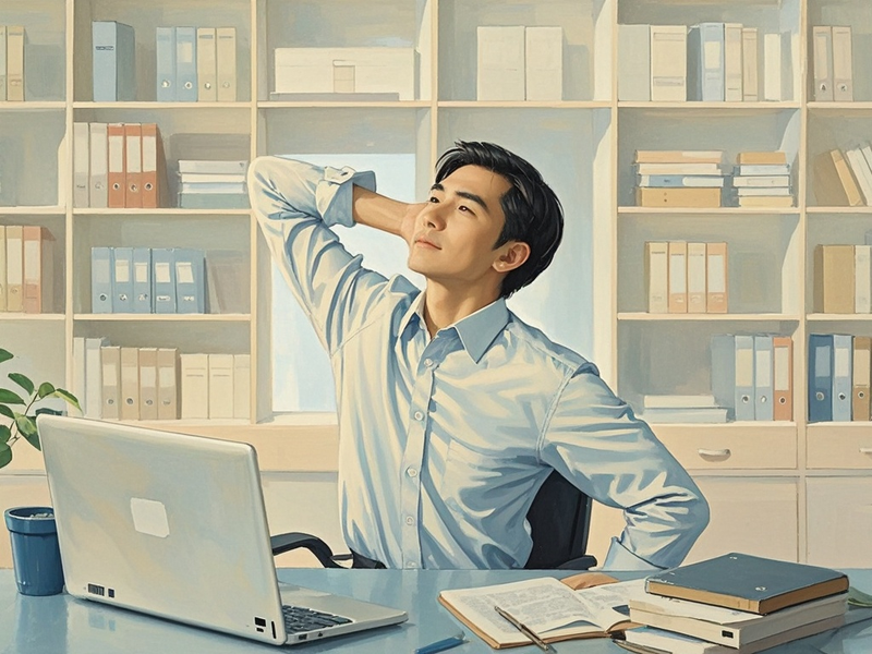 长期伏案工作者怎样做伸展动作可预防颈椎疼痛
