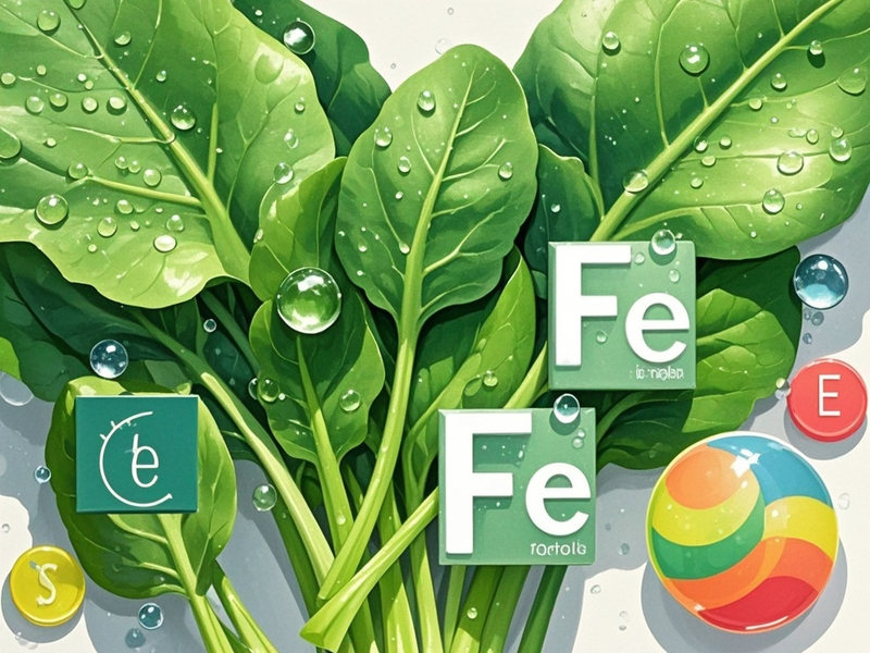 菠菜富含铁元素可以有效预防缺铁性贫血