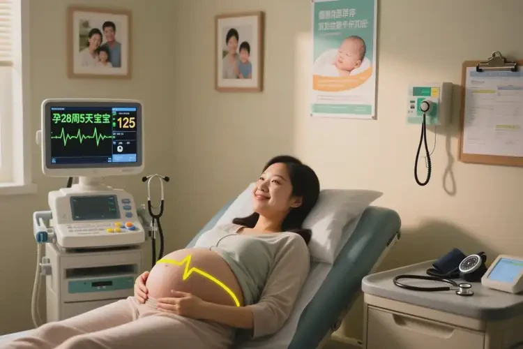 孕28周5天寶寶心跳125正常嗎(圖4)