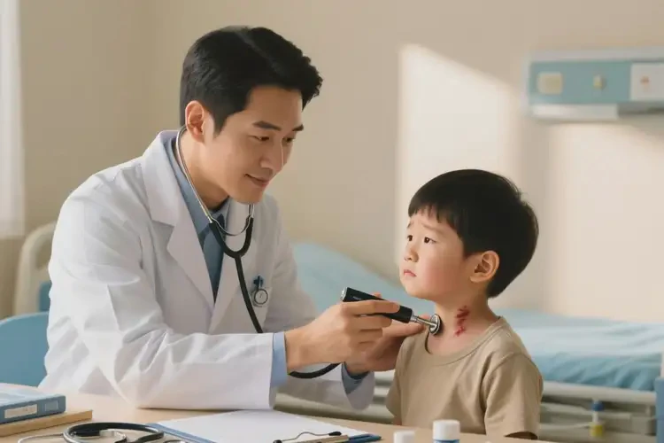 小孩脖子的濕疹是怎么引起的(圖2)