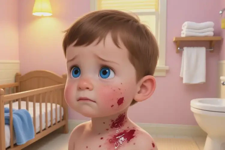 小孩脖子的濕疹是怎么引起的(圖3)