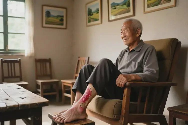 老年人腳上出濕疹能自愈嗎(圖2)