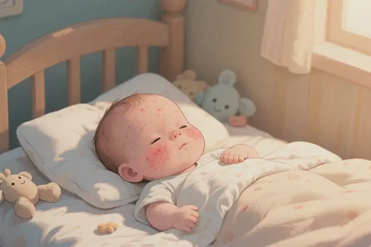 嬰兒全身偶爾起濕疹能自愈嗎(圖2)