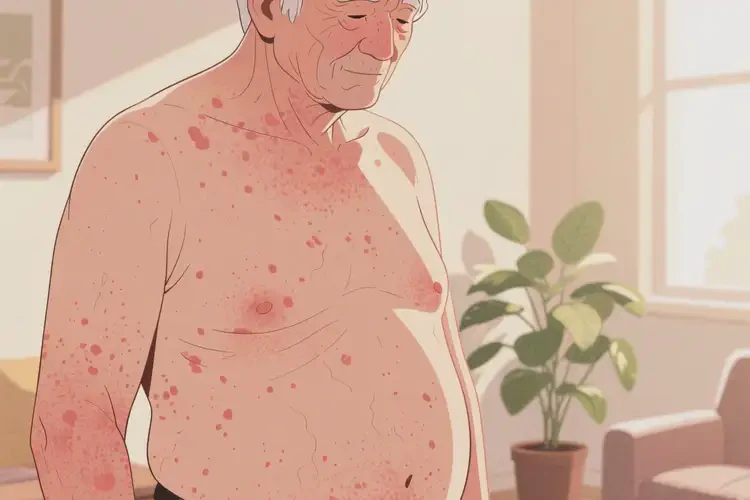 老年人肚子上有濕疹能自愈嗎(圖2)