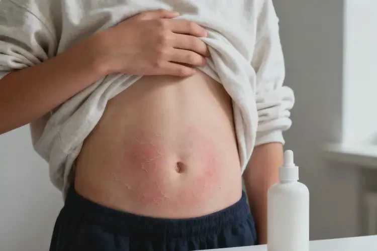 青少年肚子上長濕疹可不可以自愈(圖2)