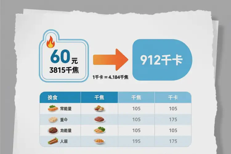 60克3815千焦等于多少卡路里(图4)