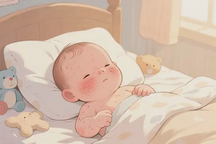 嬰兒全身偶爾起濕疹能自愈嗎(圖4)
