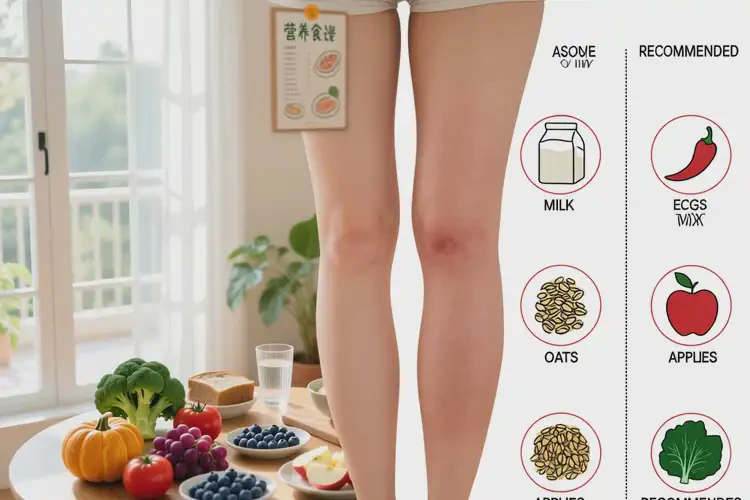 哺乳期妈妈大腿上出现湿疹有什么要克制食用(图2)