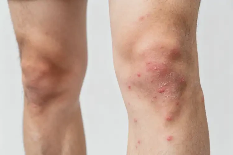 男生大腿上偶爾長(zhǎng)濕疹能靠自己自愈嗎(圖2)