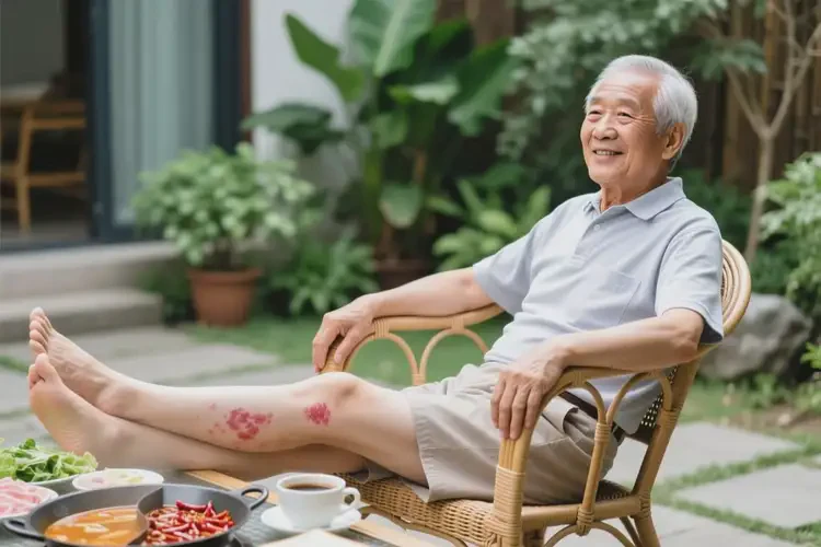 老年人大腿出現(xiàn)濕疹日常應(yīng)避免吃什么(圖1)