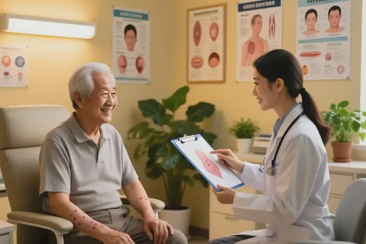 老年人手上出現(xiàn)濕疹能夠治愈嗎(圖3)