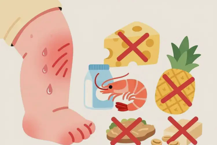 幼兒小腿上偶爾起濕疹后不能吃哪些食物(圖3)