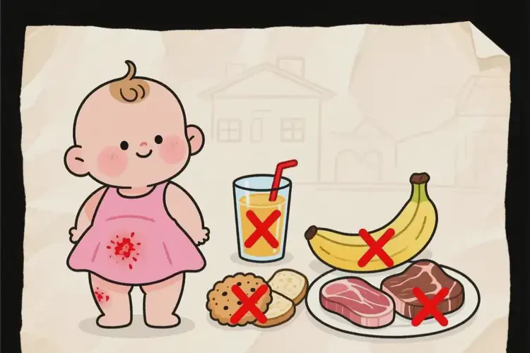 寶寶屁股容易長濕疹日常應避免吃什么(圖3)
