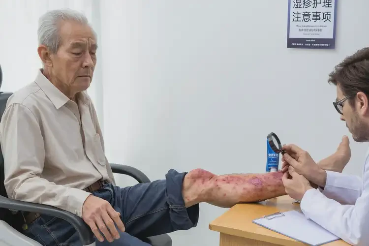 老年人小腿上出濕疹能自愈嗎(圖4)