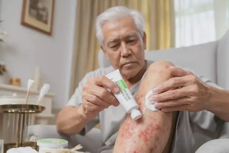 老年人小腿上出濕疹能自愈嗎(圖2)