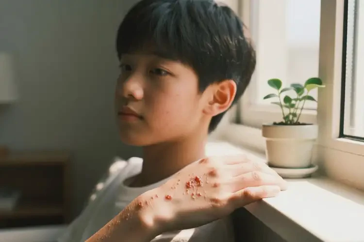 青少年手上容易長(zhǎng)濕疹能不能自愈(圖4)