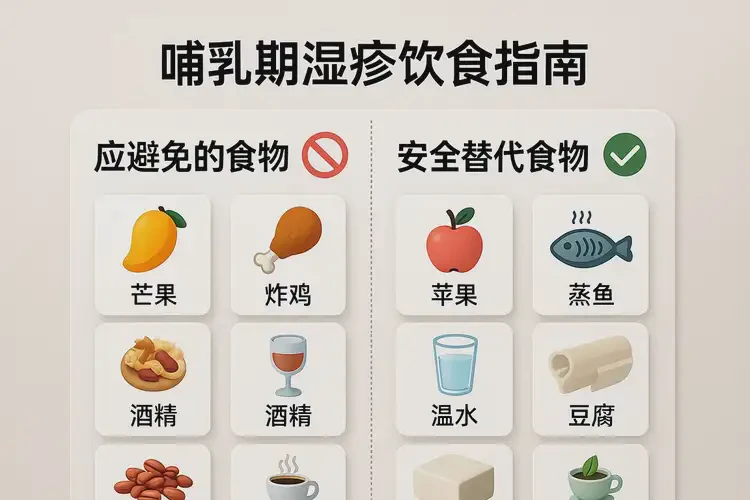 哺乳期媽媽脖子上出濕疹什么不適合現(xiàn)在吃(圖3)