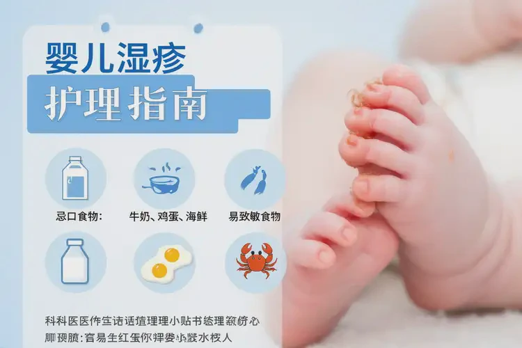 嬰兒腳上容易起濕疹后不能吃哪些食物(圖4)