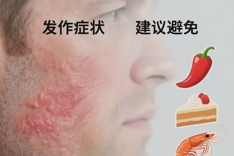 男人面部出濕疹需要嚴(yán)格避免哪些食物(圖3)
