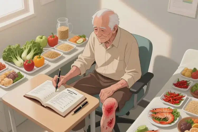 老年人小腿上偶爾起濕疹后不可以吃什么食物(圖3)