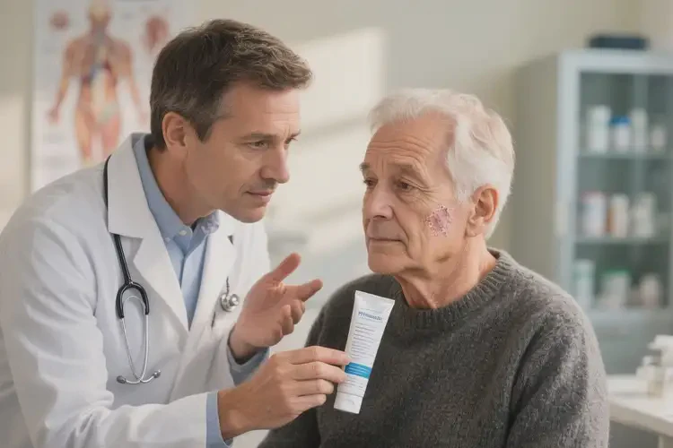 老年人面部容易長(zhǎng)濕疹能自愈嗎(圖1)