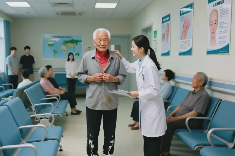 老年人脖子有濕疹能自愈嗎(圖2)