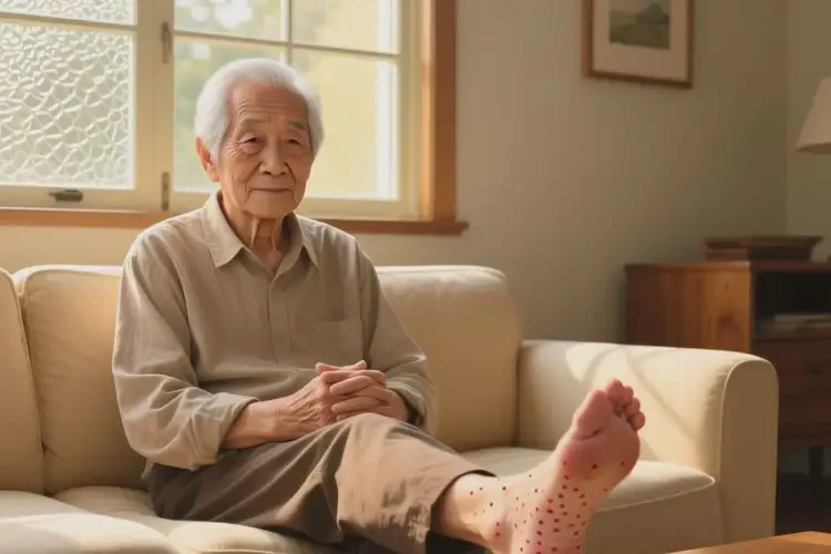 老年人腳上出濕疹能不能自愈