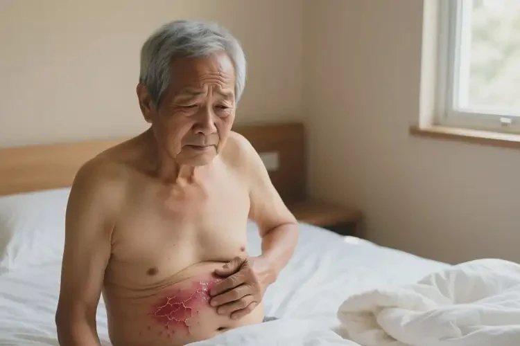 老年人肚子上出現(xiàn)濕疹能自愈嗎(圖3)