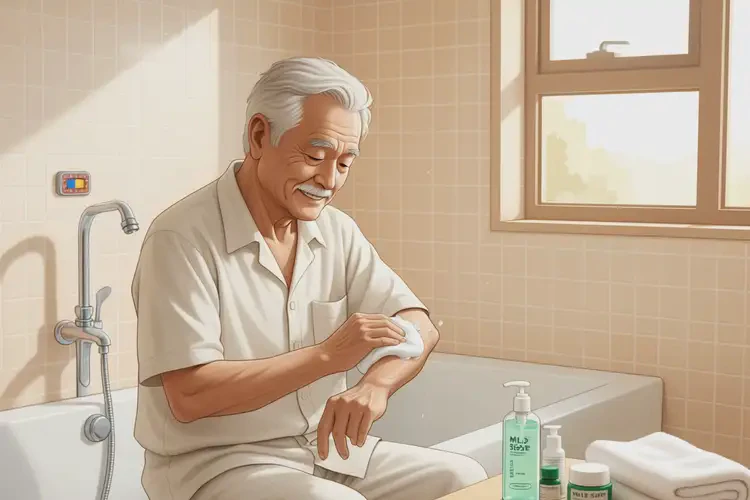 老年人手臂起濕疹可不可以自愈