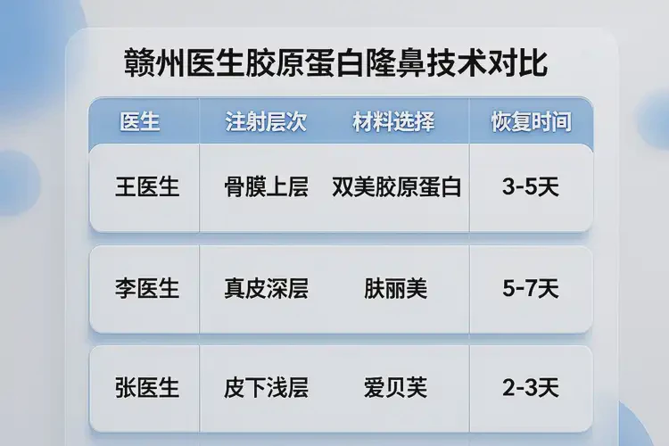 2025年江西赣州胶原蛋白隆鼻做的最好的医生(图2)