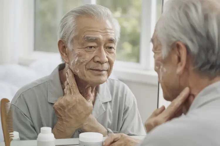 老年人脖子上起濕疹能夠治愈嗎(圖4)