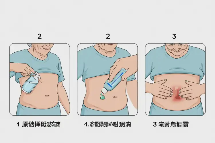 老年人肚子上容易起濕疹治療方法(圖1)