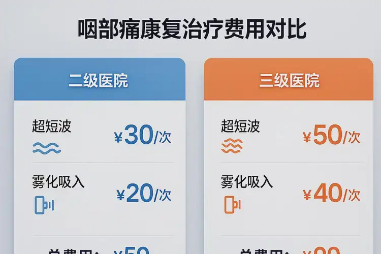 海南屯昌縣康復(fù)科看咽部痛多少錢(圖3)
