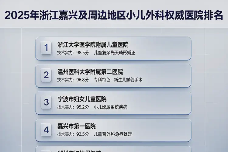 2025年浙江嘉兴小儿外科医院哪个医院最好(图4)