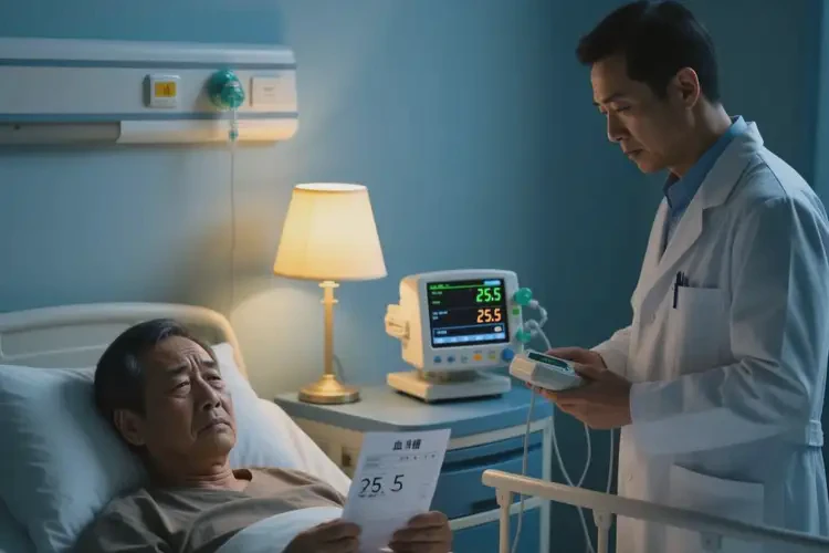 中年人睡前血糖25.5是糖尿病嗎