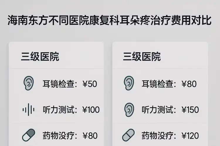 海南東方康復(fù)科看耳朵疼要多少錢(圖3)