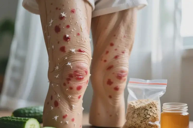 老年人大腿上出現(xiàn)濕疹什么最好別碰(圖3)