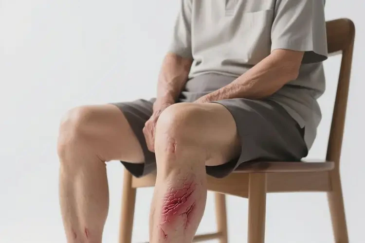 老年人大腿上出現(xiàn)濕疹什么最好別碰(圖1)