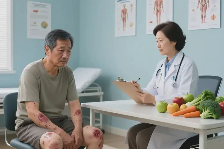 男人四肢长湿疹哪些东西要注意别吃太多(图2)