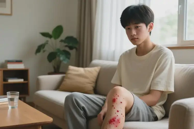 青少年小腿上長(zhǎng)濕疹哪些要少沾(圖2)