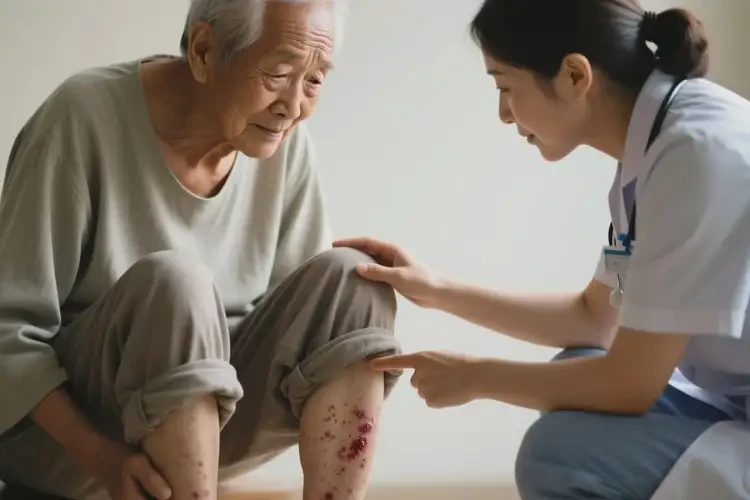 老年人小腿上容易起濕疹哪些食物需避免攝入(圖1)