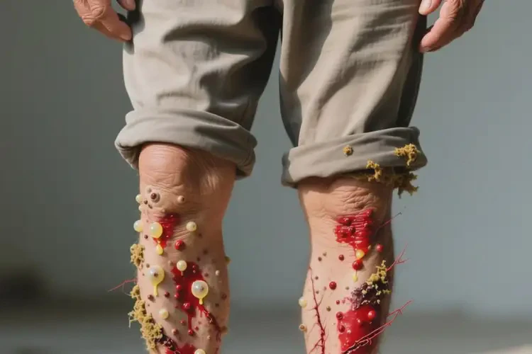 老年人小腿的濕疹是怎么引起的(圖1)