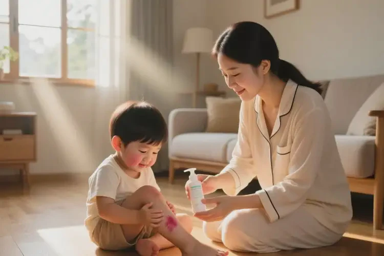 小兒小腿有濕疹能不能徹底自愈(圖2)